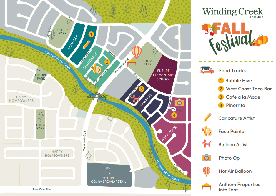 Winding Creek Fall Festival Attractions Map